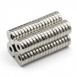 N35 - neodymium magnet - round disc - 12 * 3mm - with 4mm hole - 10 - 50 piecesN35