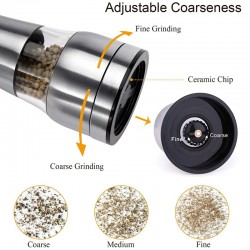 Salt / pepper grinder - adjustable coarseness - stainless steelMills - Grinders