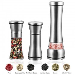 Salt / pepper grinder - adjustable coarseness - stainless steelMills - Grinders