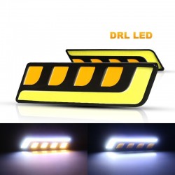 COB - DRL - running car light - feather / round - U-shaped - 12V - 2 piecesDaytime Running Lights (DRL)