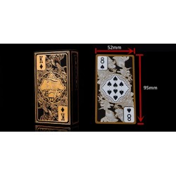 Poker playing cards - gold tinted dragon - transparent - waterproofPuzzles & Games