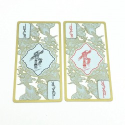 Poker playing cards - gold tinted dragon - transparent - waterproofPuzzles & Games