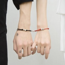 Magnet lock bracelets - for couples - adjustable - 2 piecesBracelets