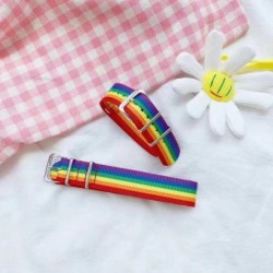 Rainbow bracelet - with buckle - nylon - unisexBracelets