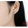 Crystal bowknot earrings - 925 sterling silverEarrings