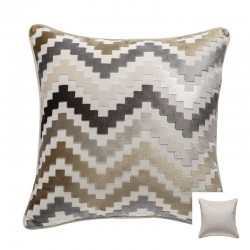 Velvet cushion cover - zigzag pattern - 45 * 45cm / 50 * 50cm / 30 * 50cmCushion covers