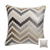 Velvet cushion cover - zigzag pattern - 45 * 45cm / 50 * 50cm / 30 * 50cmCushion covers