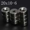 N35 - neodymium magnet - round disc - 20 * 10mm - with 6mm holeN35