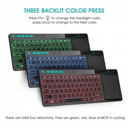K18 Plus wireless keyboard - LED - multi-touch - English / Russian / Hebrew layoutKeyboards