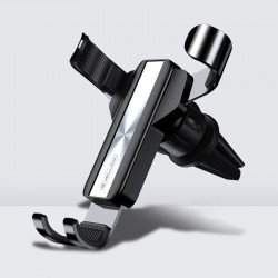 Gravity phone holder - for car air vent - 3 point support - with safety lockHolders