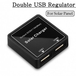 Double USB regulator - solar charger - for phones / power bank / fans - 5-20V - 5V 3ASolar panels