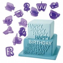 Alphabet / numbers / symbols - baking mold - 40 piecesBakeware