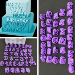 Alphabet / numbers / symbols - baking mold - 40 piecesBakeware