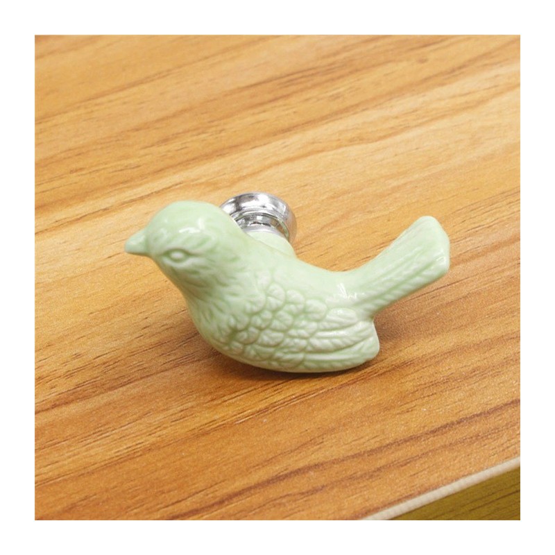 Dove shaped knob - furniture handle - ceramicFurniture