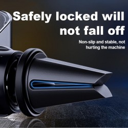 Gravity phone holder - for car air vent - 3 point support - with safety lockHolders