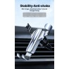 Gravity phone holder - for car air vent - 3 point support - with safety lockHolders