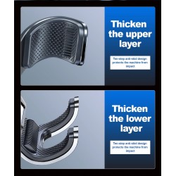 Gravity phone holder - for car air vent - 3 point support - with safety lockHolders