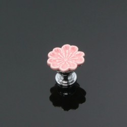 Orchid shaped furniture knobs - handles - ceramicFurniture