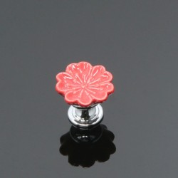 Orchid shaped furniture knobs - handles - ceramicFurniture