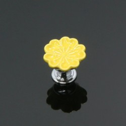 Orchid shaped furniture knobs - handles - ceramicFurniture