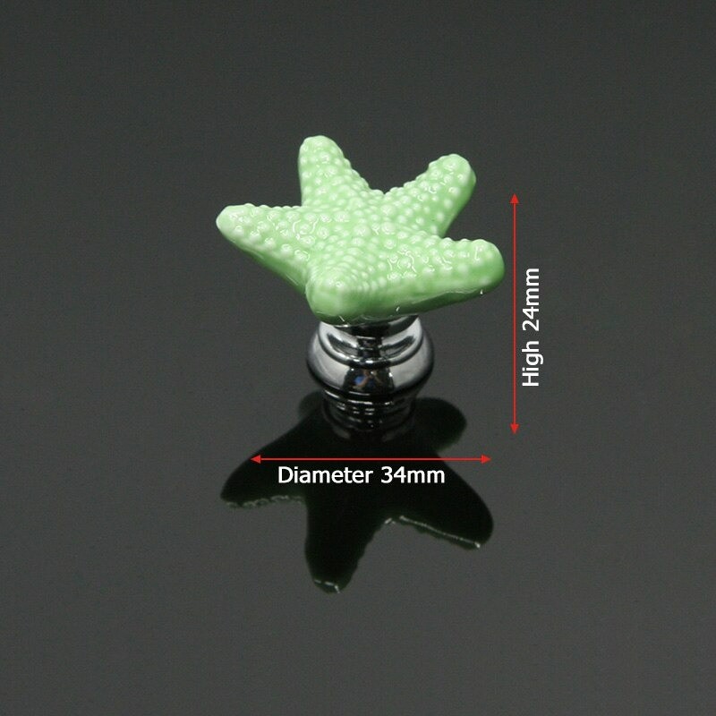 Starfish shaped furniture knobs - ceramic handlesFurniture