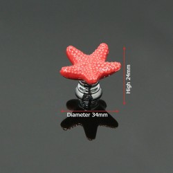 Starfish shaped furniture knobs - ceramic handlesFurniture