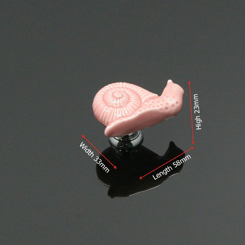 Snail shaped furniture knobs - ceramic handlesFurniture