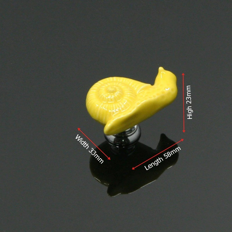 Snail shaped furniture knobs - ceramic handlesFurniture