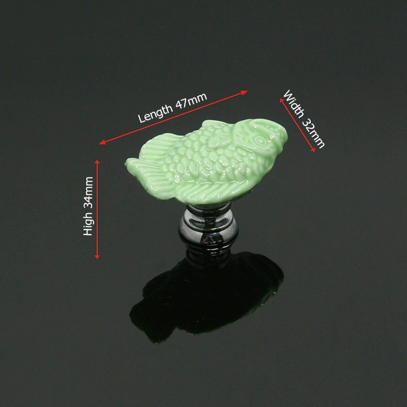 Cartoon fish shaped knobs - ceramic furniture handlesFurniture