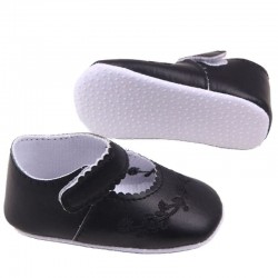 Leather shoes - with flower design - for newborns / babiesShoes