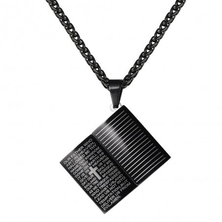 Holy Bible pendant - with necklace - stainless steelNecklaces
