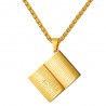 Holy Bible pendant - with necklace - stainless steelNecklaces