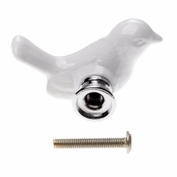 Dove shaped knob - furniture handle - ceramicFurniture
