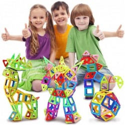 Mini magnetic building blocks - construction set - plasticConstruction