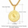 Praying hands with Bible verse - coin / heart shape pendant - stainless steel necklaceNecklaces