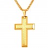 Cross with prayers - necklace - stainless steelNecklaces