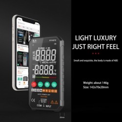 Digital multimeter - 6000 counts - RMS AC DC NCV transistor - capacitor - temperature / voltage smart meterMultimeters