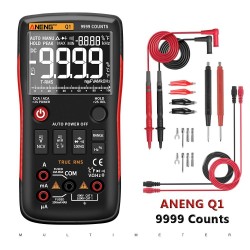 Q1 - digital multimeter - 9999 counts - analog tester - true RMS / NCV - with LCD displayMultimeters