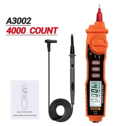 A3002 - digital multimeter - pen type tester - 4000 counts - with non contact AC / DC / Voltage resistance diode - LCDMultime...