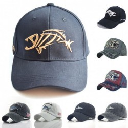 Baseball cap / snapback - embroidery fishbone - adjustable - unisexHats & Caps