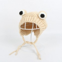 Knitted beanie - with frog's eyes - for girls / boysHats & caps