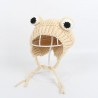 Knitted beanie - with frog's eyes - for girls / boysHats & caps