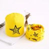 Cotton hat & scarf - set for girls / boys - stars / snowflakes / swansHats & caps