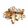 Bee and honeycomb - gold - crystal - broochBrooches