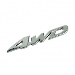 4WD chrome car stickerStickers