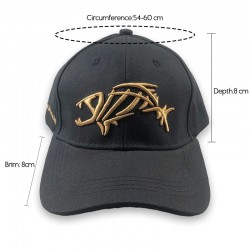 Baseball cap / snapback - embroidery fishbone - adjustable - unisexHats & Caps