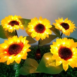 Sunflower shaped garden light - solar powered - LED - waterproofSolar lighting