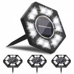 Solar garden light - ground lamp - waterproof - LED - hexagon shaped - driveway / lawnSolar lighting