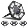 Solar garden light - ground lamp - waterproof - LED - hexagon shaped - driveway / lawnSolar lighting