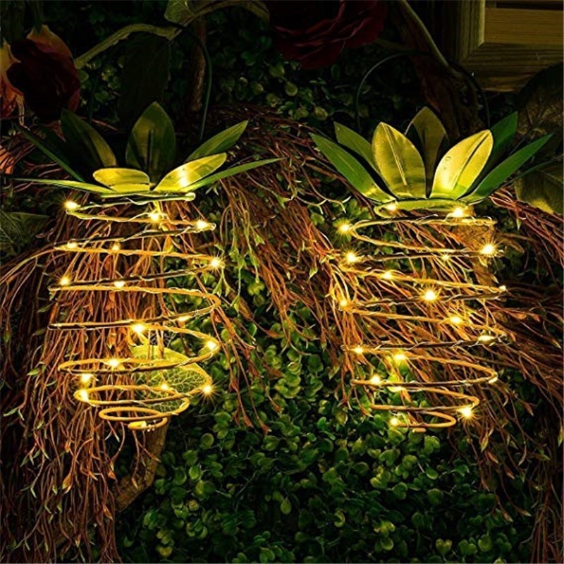Solar garden light - hanging lamp / lantern - waterproof - LED - pineapple shapeSolar lighting
